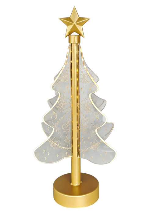 Akryljuletre med lys 52 LED 36,5 cm